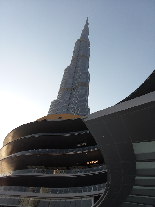 The Burj Khalifa in Dubai.