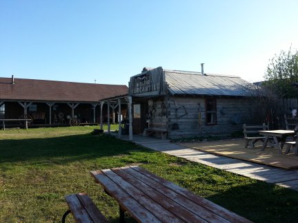 The High Plains Homestead buildings.