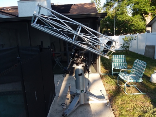 My new astrograph setup on the pool deck.