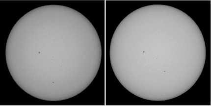 The transit of Mercury.