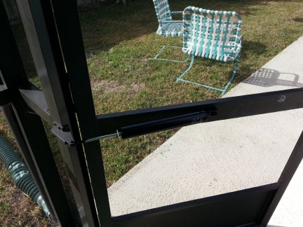 A new screen door closer cylinder installed.