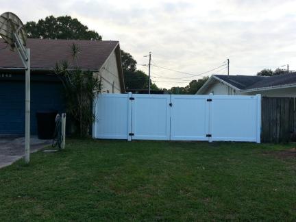 The north side gate into the backyard.