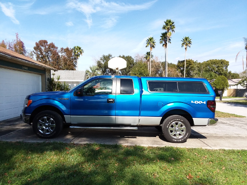 The new topper for my F-150 truck.