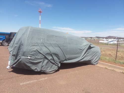 My Tacoma parked and covered.