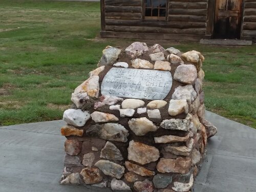 The Crazy Horse memorial at Fort Robinson.