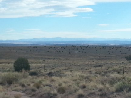 A distant view of the White Mountains.