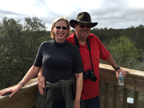 Leslie and me on the tower.