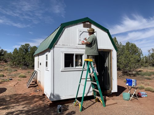 Painting the addition.