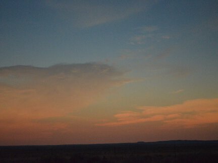 A 360 degree sunset during the eclipse.