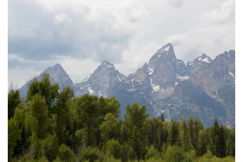 The amazingly craggy Grand Tetons.