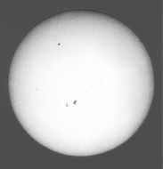 Full sun photo with sunspots #2