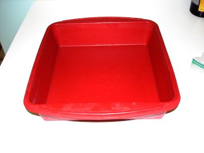 A silicone baking mold